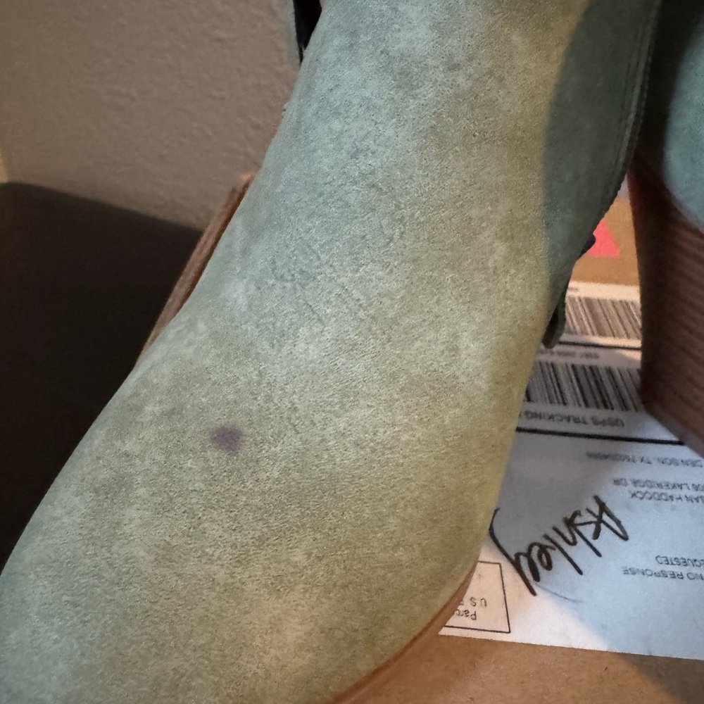 Women's Olive Ankle Boots - Picture 5 of 7